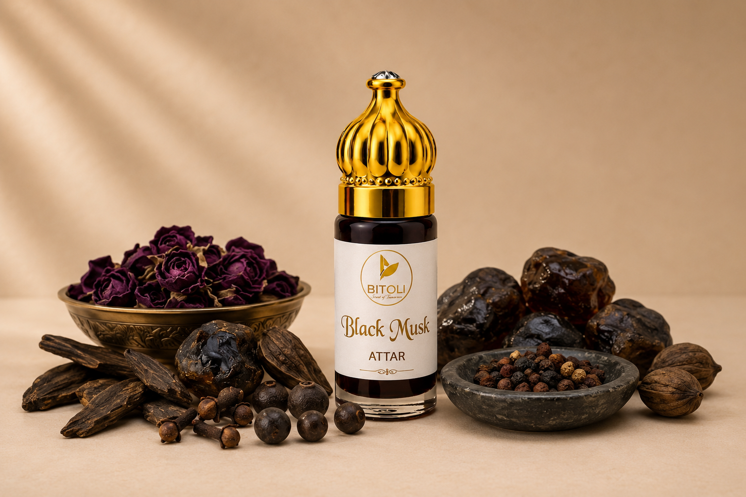 Black Musk Attar | Authentic Indian Musk Blend | Handcrafted In Kannauj