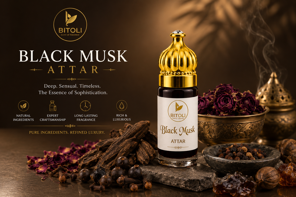 Black Musk Attar | Authentic Indian Musk Blend | Handcrafted In Kannauj