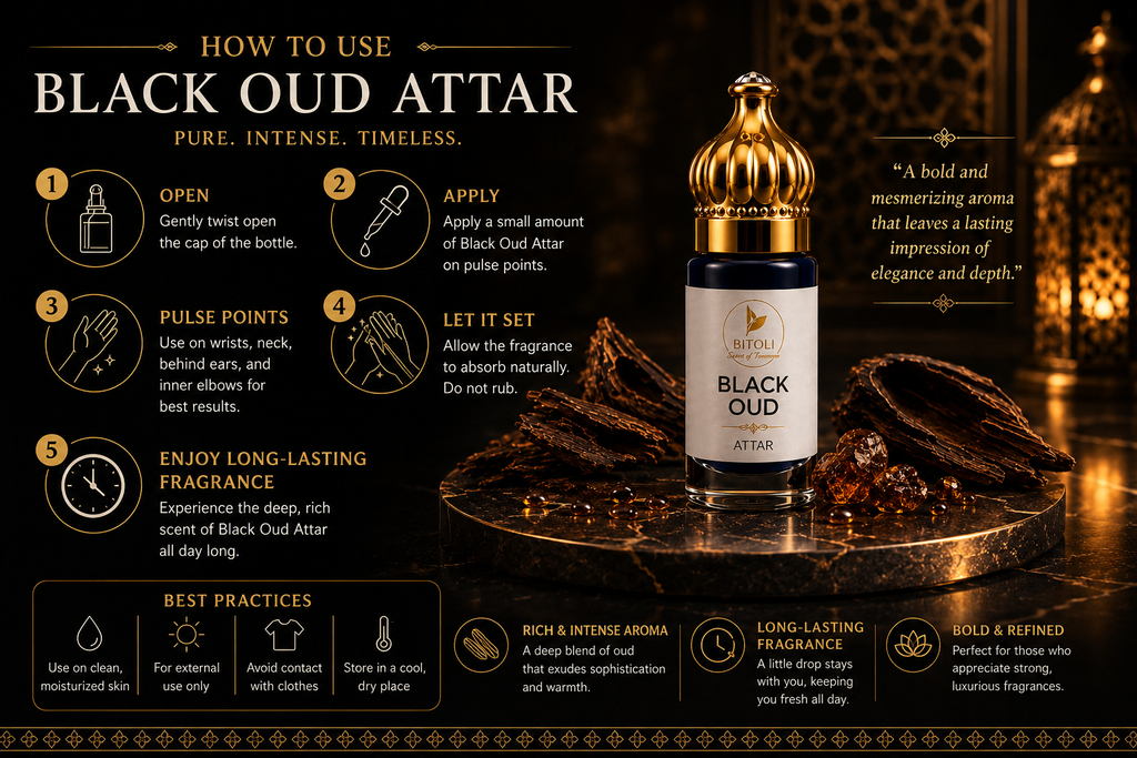 Black Oud Attar | Authentic Indian Oud | Handcrafted In Kannauj