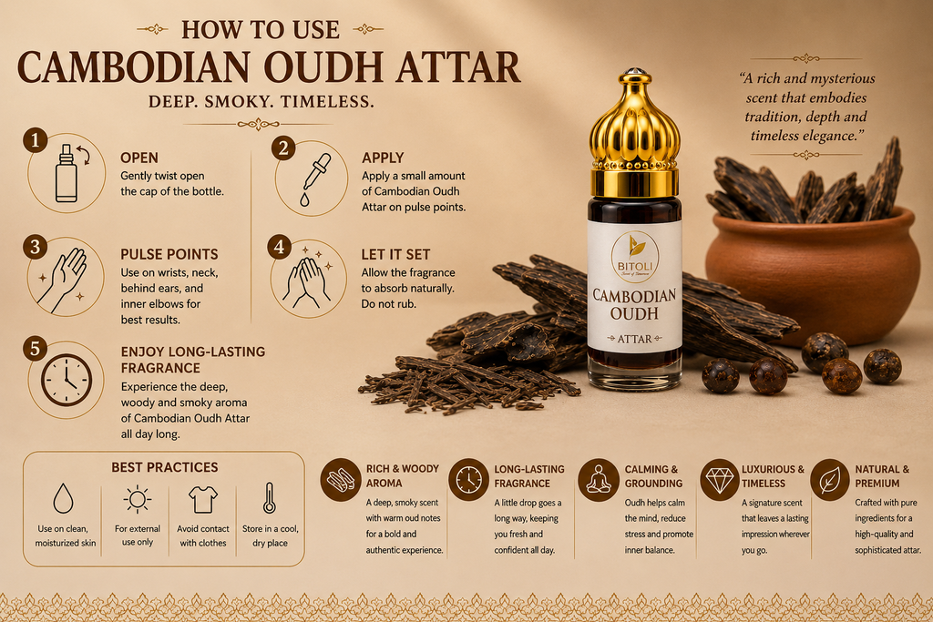 Cambodian Oud Attar | Authentic Indian Oud | Handcrafted In Kannauj