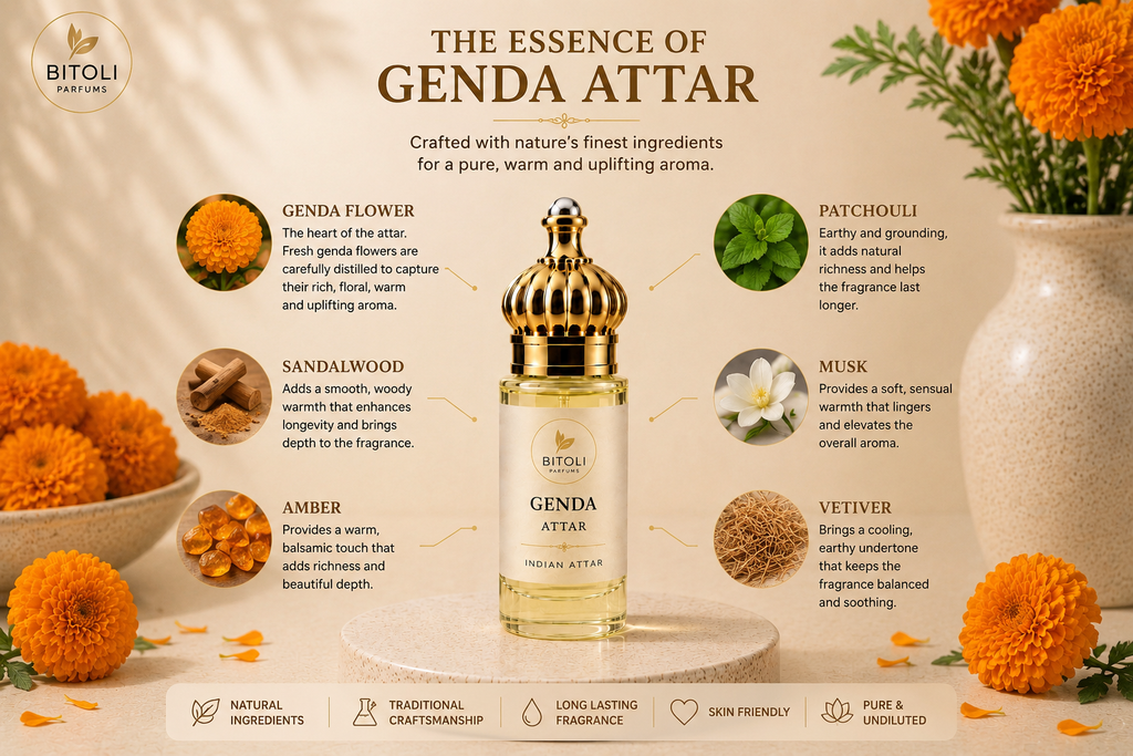 Genda Attar | Authentic Indian Attar | Handcrafted In Kannauj