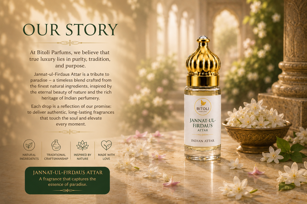 Jannat-ul Firdaus Attar | Authentic Indian Attar | Handcrafted in Kannauj