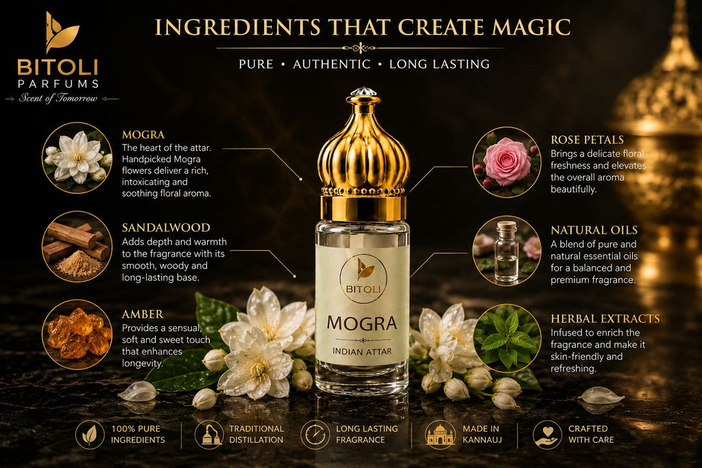 Mogra Attar | Authentic Indian Attar | Handcrafted In Kannauj