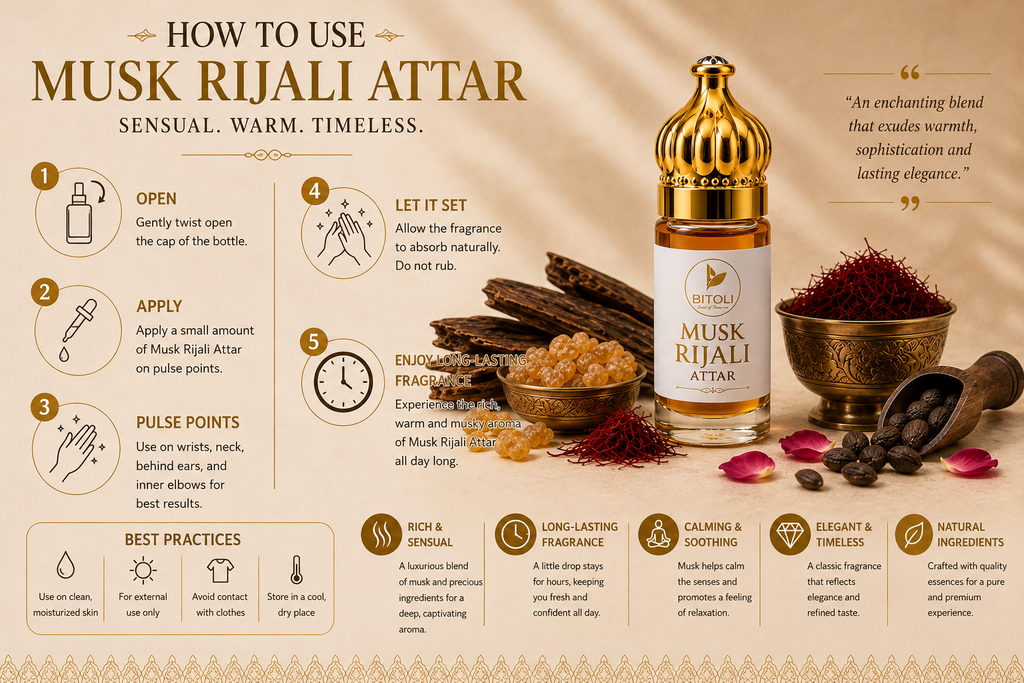 Musk Rijali Attar | Authentic Indian Musk Blend | Handcrafted In Kannauj