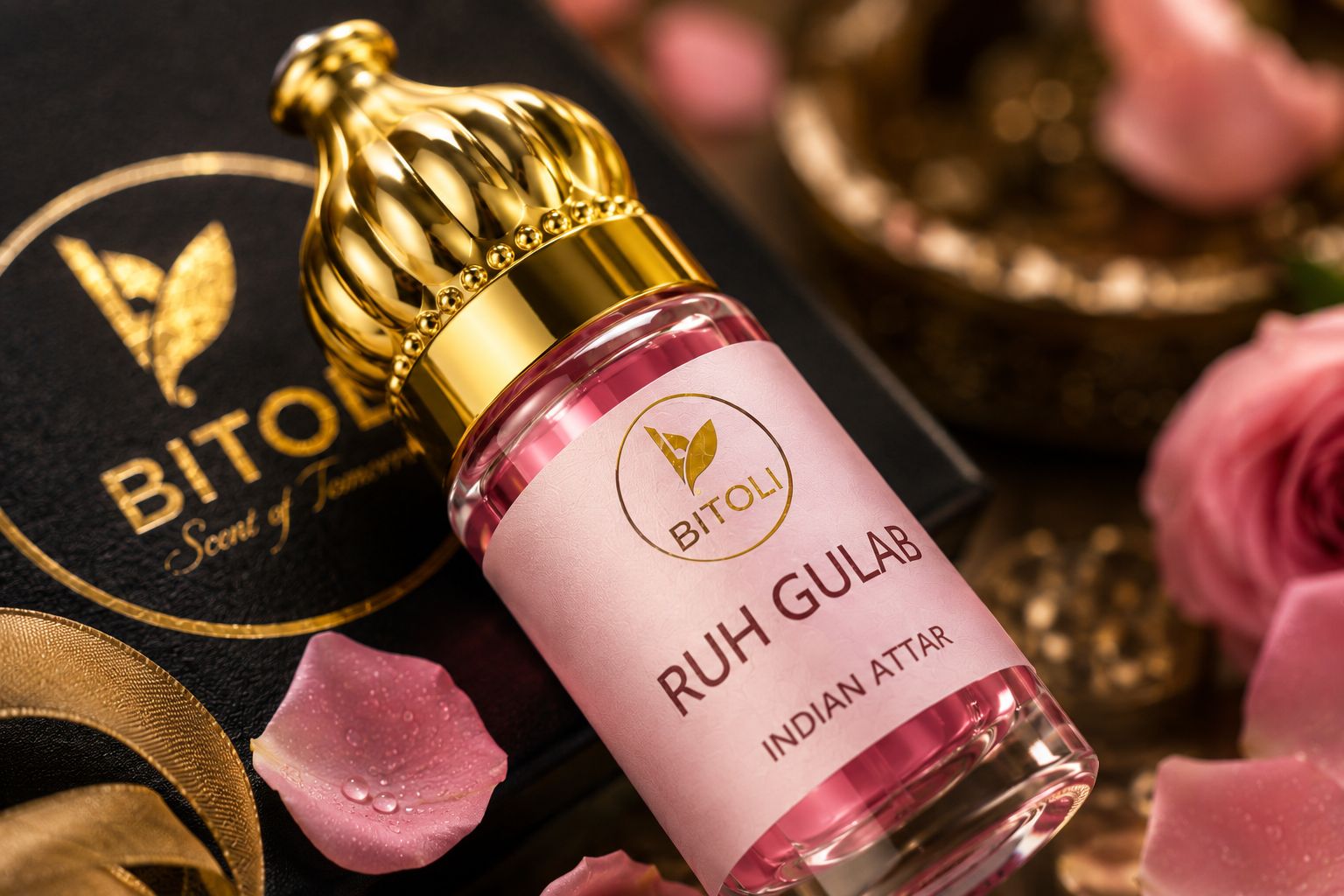 Ruh Gulab Attar | Authentic Indian Attar | Handcrafted in Kannauj