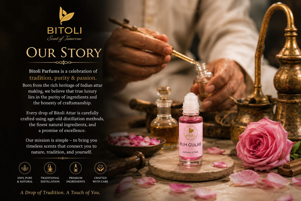 Ruh Gulab Attar | Authentic Indian Attar | Handcrafted in Kannauj