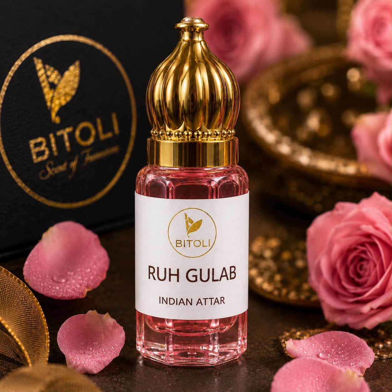 Ruh Gulab Attar | Authentic Indian Attar | Handcrafted in Kannauj