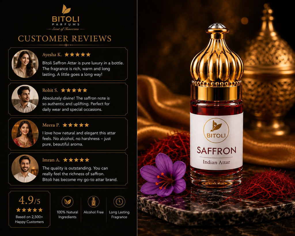 Saffron Attar | Authentic Indian Attar | Handcrafted In Kannauj