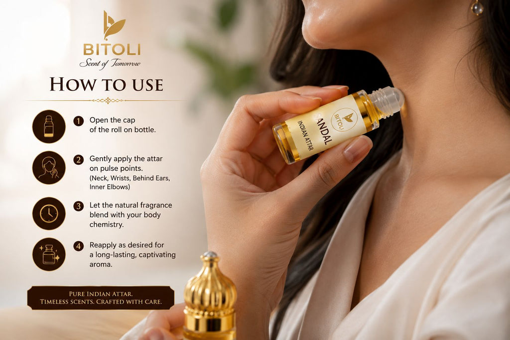 Sandal Attar | Authentic Indian Attar | Handcrafted In Kannauj