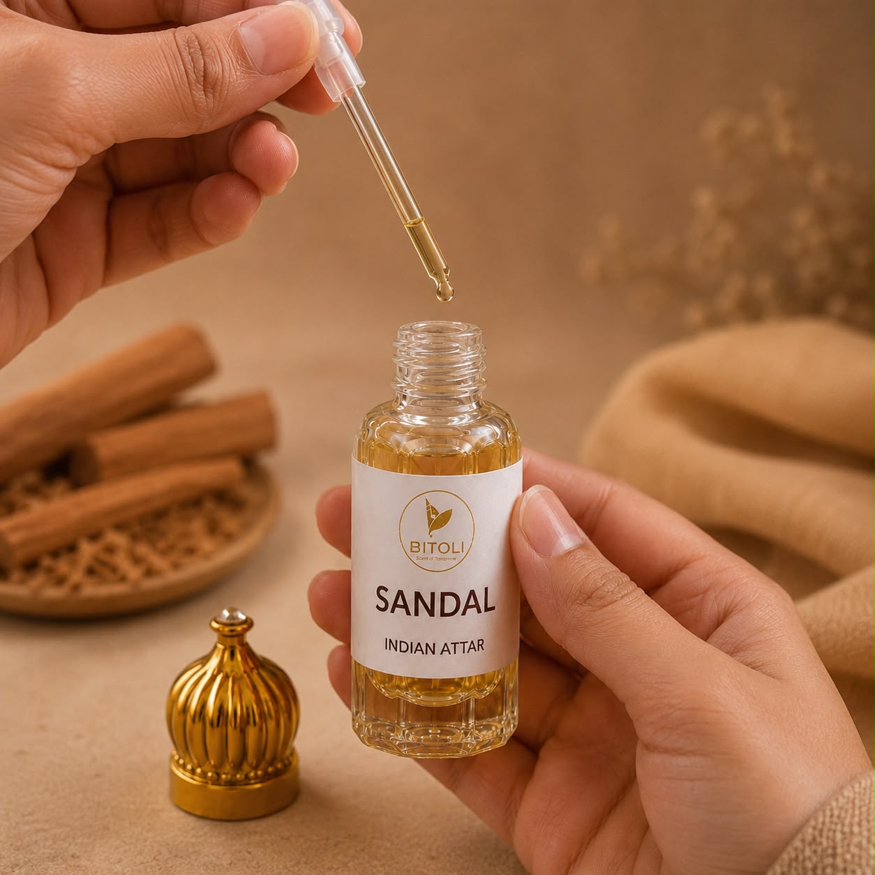 Sandal Attar | Authentic Indian Attar | Handcrafted In Kannauj