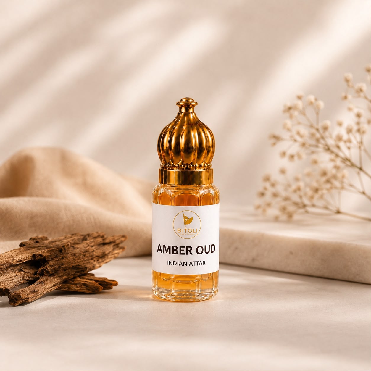 Amber Oud Attar | Authentic Indian Oud | Handcrafted in Kannauj