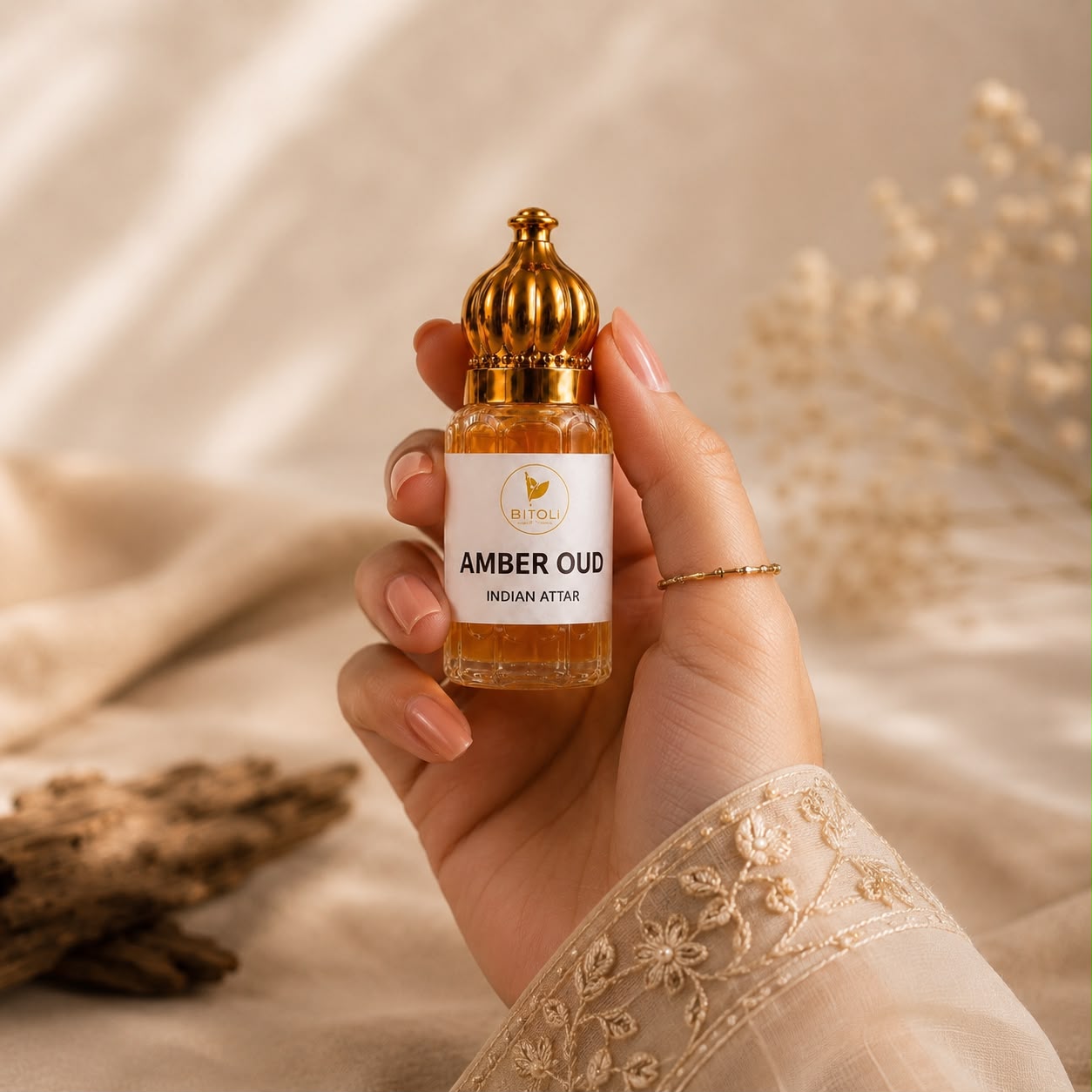 Amber Oud Attar | Authentic Indian Oud | Handcrafted in Kannauj