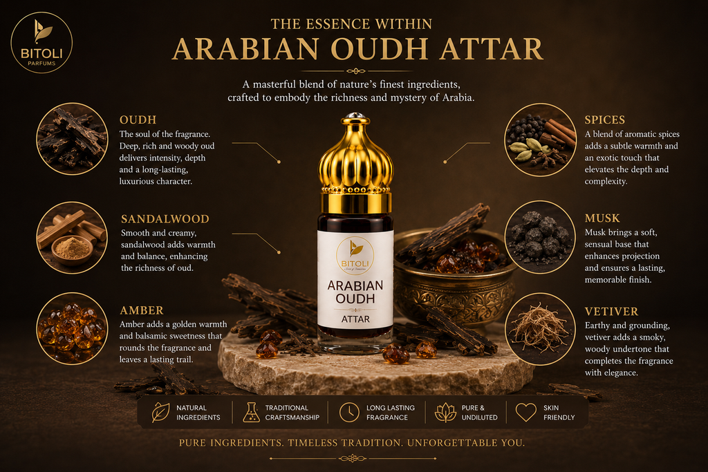 Arabian Oud Attar | Authentic Indian Oud | Handcrafted in Kannauj