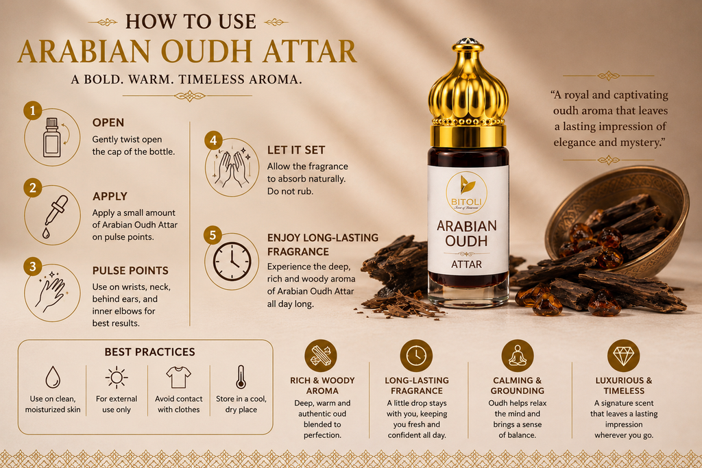 Arabian Oud Attar | Authentic Indian Oud | Handcrafted in Kannauj
