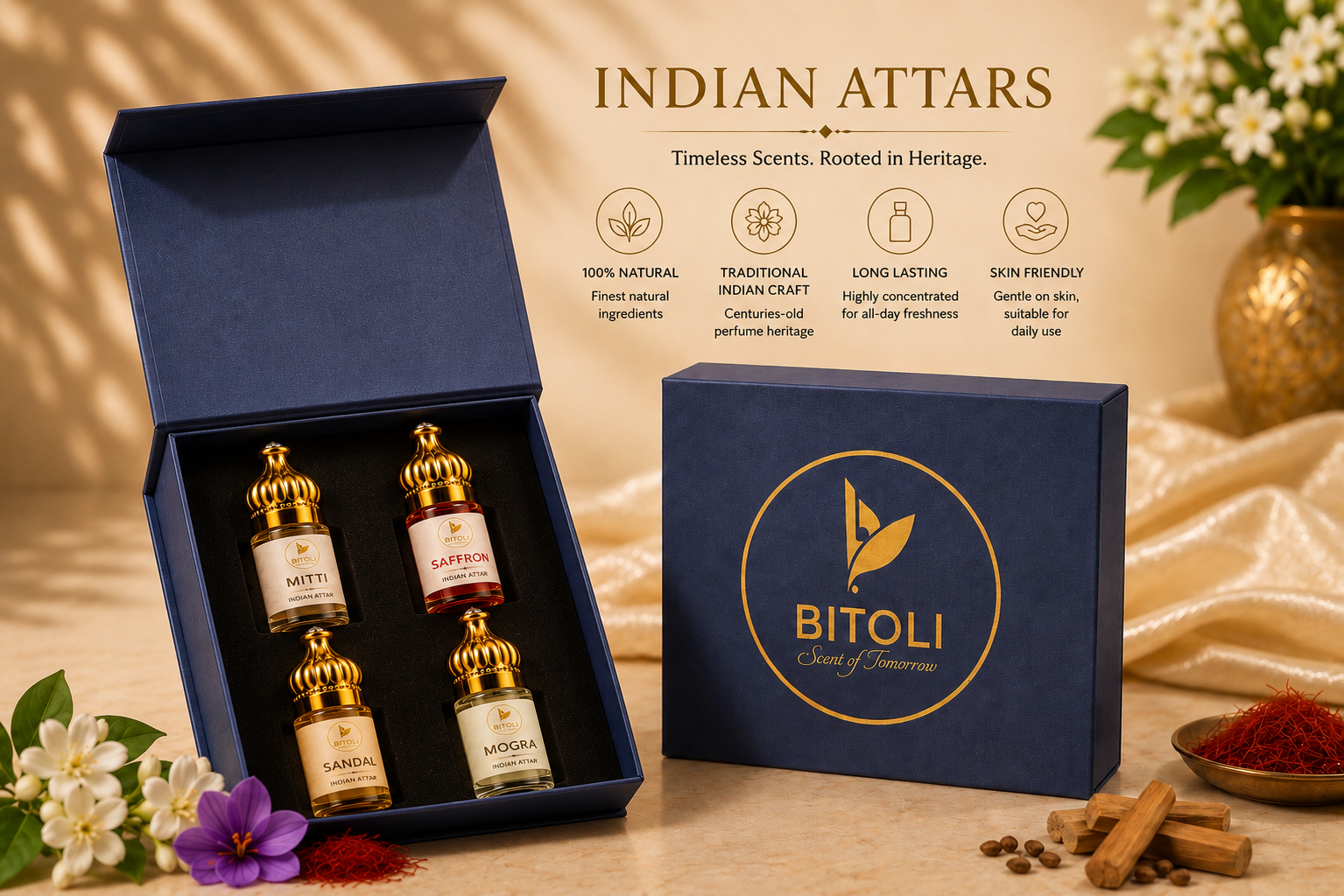 The Signature Four - Indian Attars | Handcrafted In Kannauj