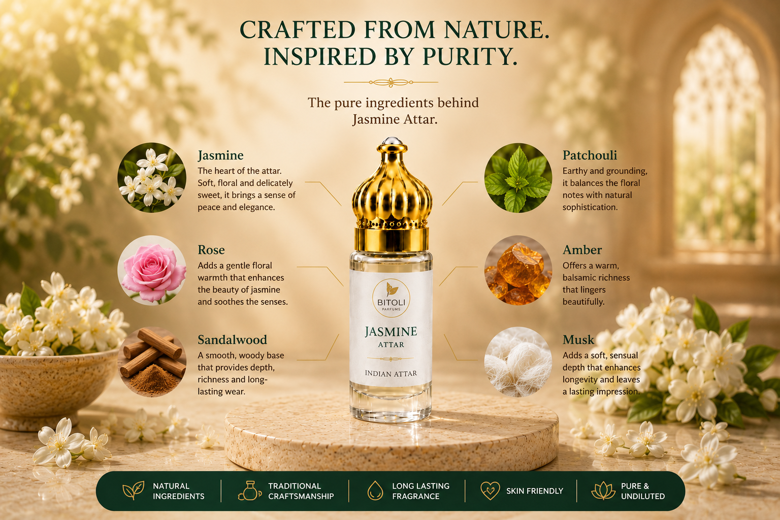Jasmine Attar | Authentic Indian Attar | Handcrafted in India