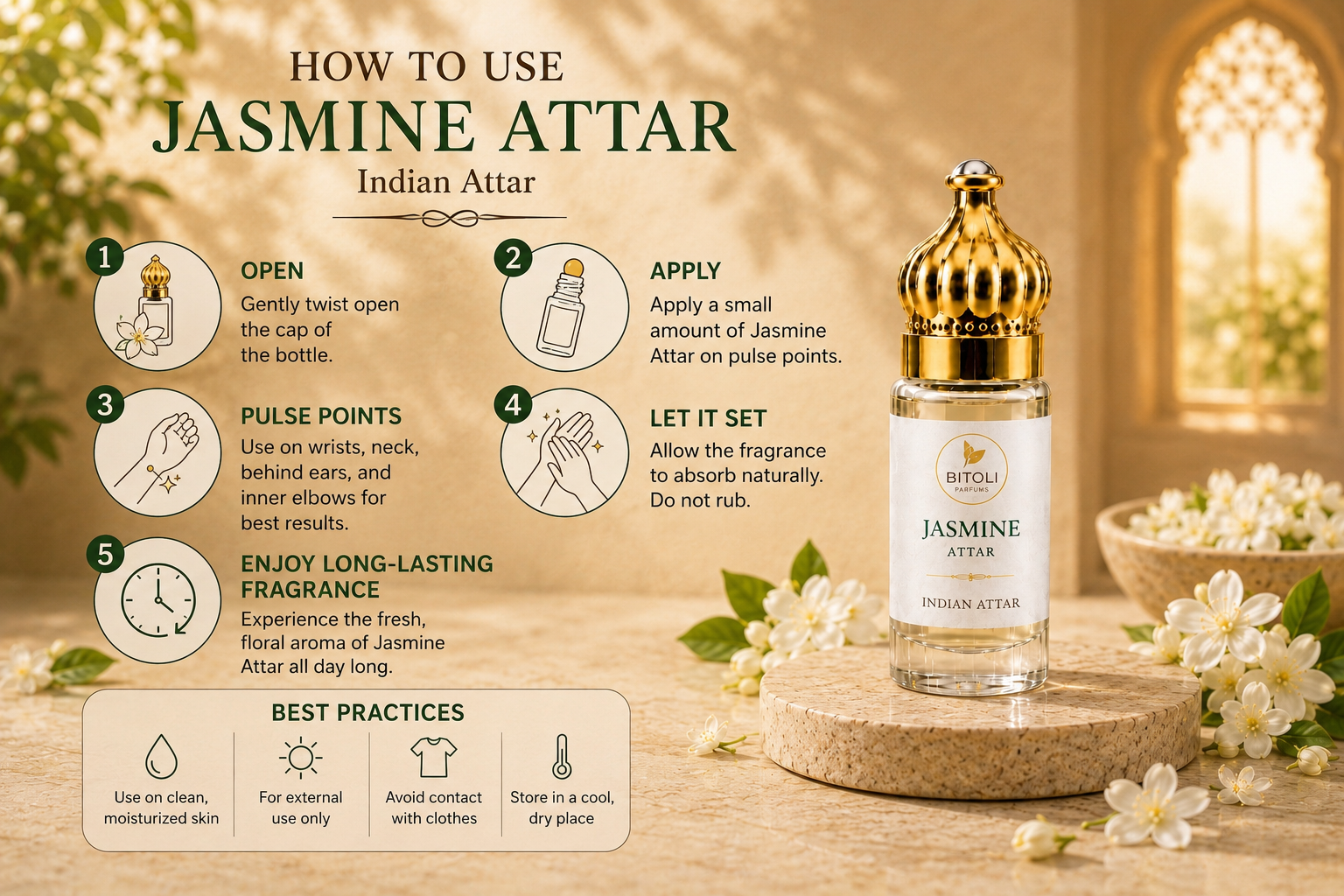 Jasmine Attar | Authentic Indian Attar | Handcrafted in India