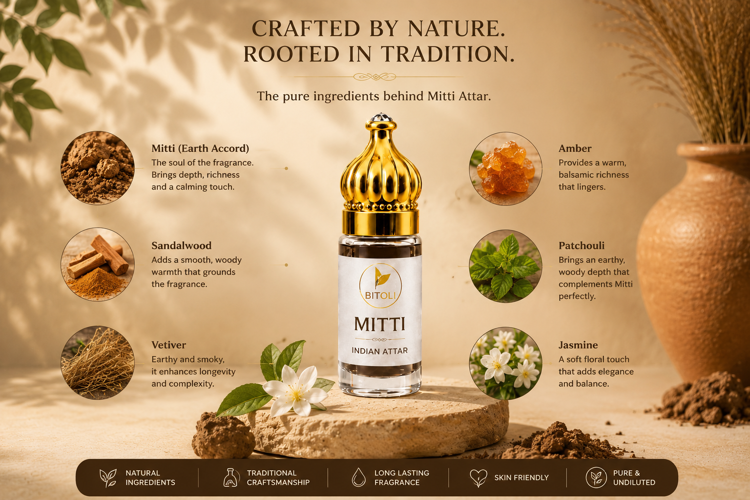 Mitti Attar | Authentic Indian Attar | Handcrafted in Kannauj