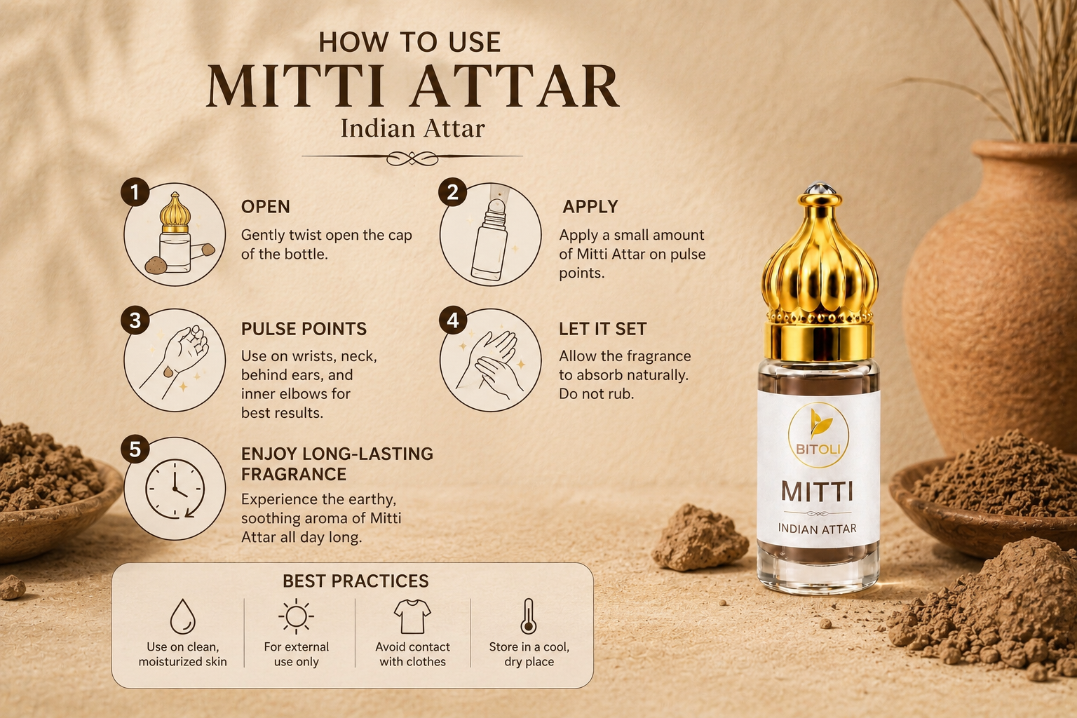 Mitti Attar | Authentic Indian Attar | Handcrafted in Kannauj
