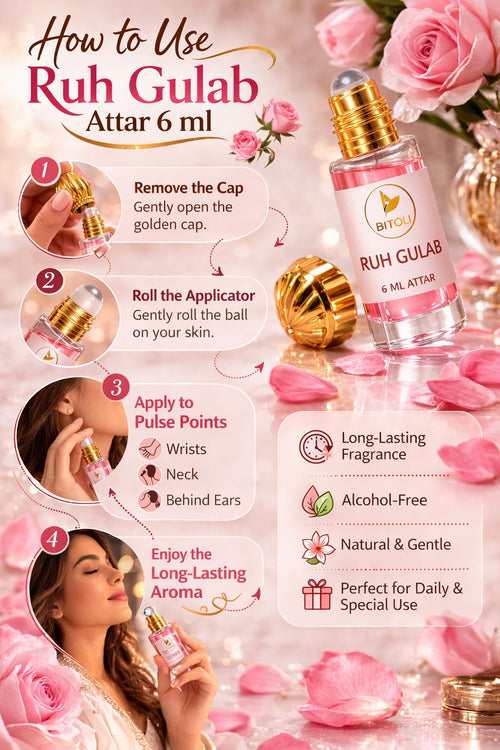 Ruh Gulab Royale - Pure Kannauj Rose Attar