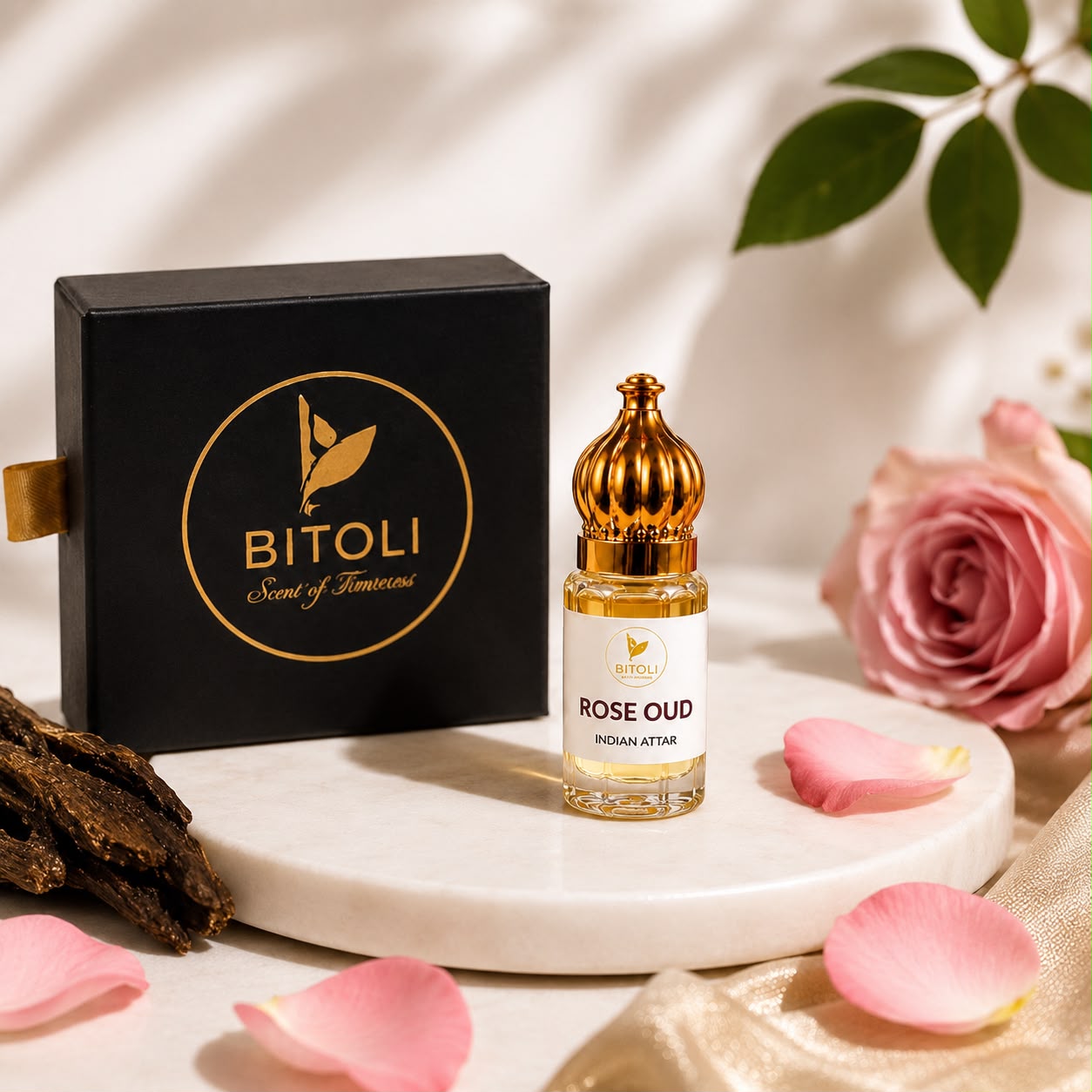 Rose Oud Attar | Authentic Indian Oud | Handcrafted In Kannauj