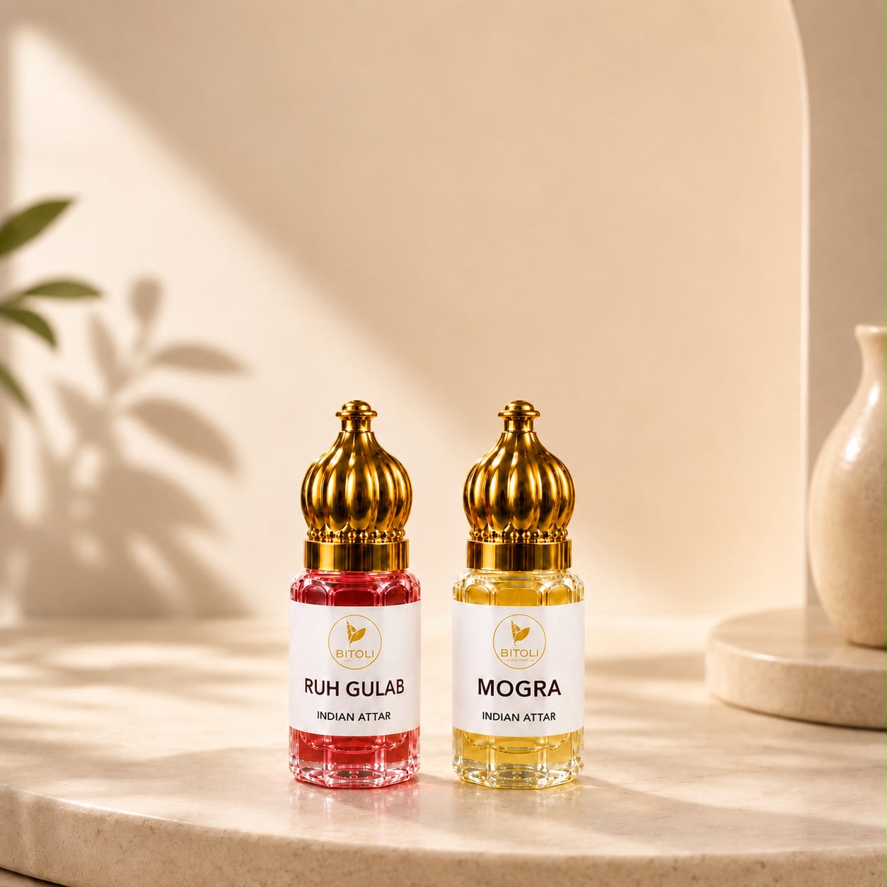 Ruh Gulab & Mogra Attar | Floral Majesty Collection | Handcrafted In Kannauj