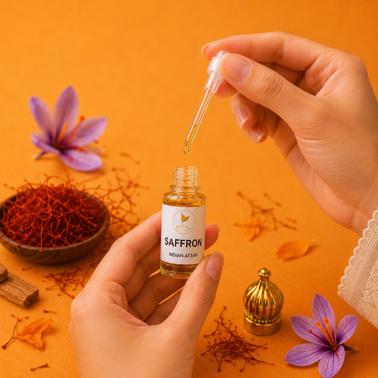 Saffron Attar | Authentic Indian Attar | Handcrafted In Kannauj