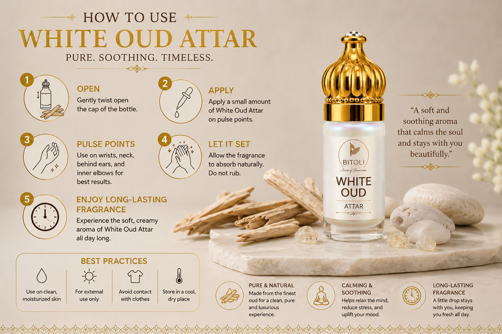 White Oud Attar | Indian Authentic Oud | Handcrafted In Kannauj